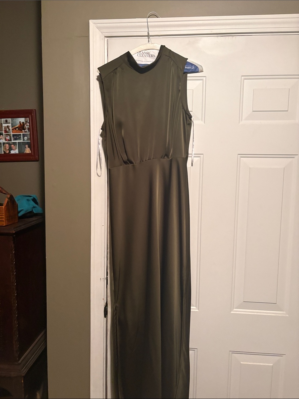 Lulu's Olive Sleeveless Maxi Dress